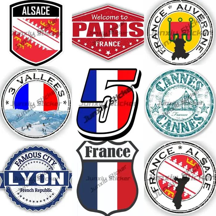 Auvergne Cannes Paris Lyon France sceau rond FSticker lag Alsace