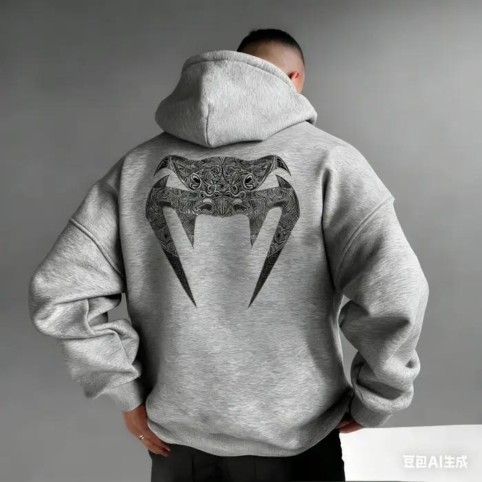 Sweats à capuche pour hommes à motifs – Imprimés audacieux au dos, inspirés du MMA, style streetwear