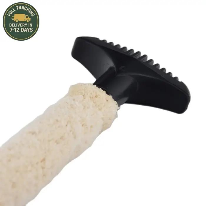 Kit de nettoyage pour fusil de chasse de calibre 12, tige en coton Extra longue avec tête de brosse de nettoyage en profondeur en Nylon pour l'entretien des barils