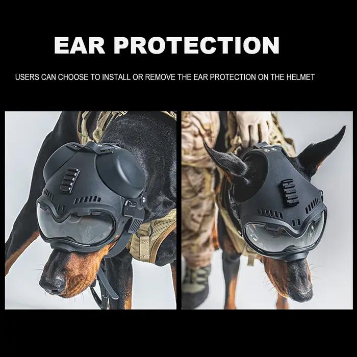 Casque tactique pour chien