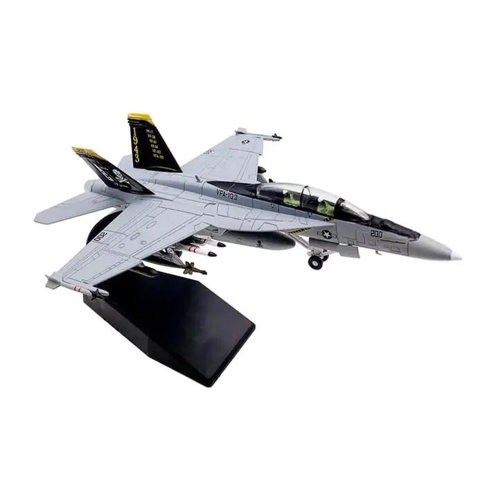 Modèle d'avion militaire en métal à l'échelle 1/100, avion de chasse US F18 F/A-18F Super Hornet VFA