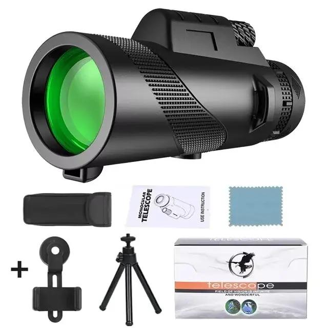 Télescope Monoculaire Puissant 80x100 HD ZOOM Longue Portée pour Chasse Sports Extérieur Camping Voyage