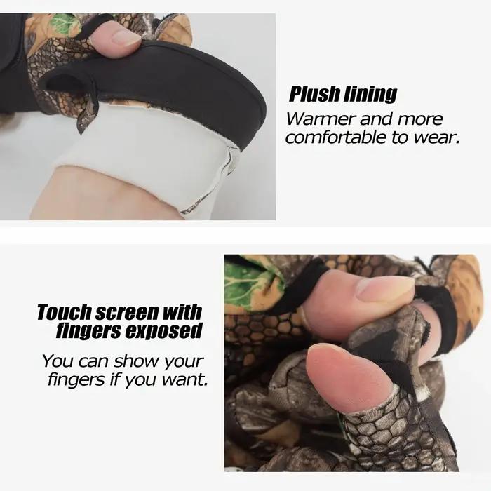 Gants de chasse tactiques tactiles hiver automne pêche sport plein doigt anti-dérapant protection