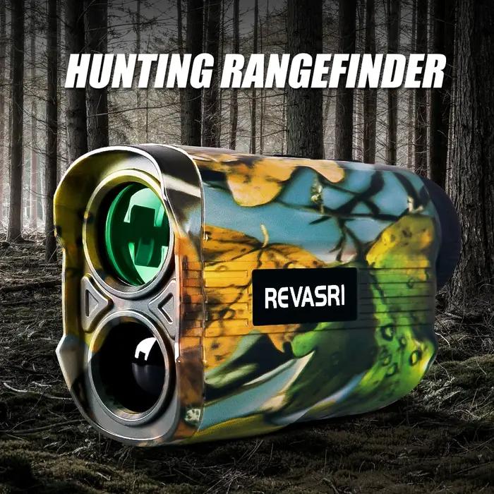 Télémètre Laser de Chasse REVASRI 1000 Yards avec Batterie Rechargeable - Monoculaire Télémètre de Chasse - Mesureur de Distance pour Activités Plein Air Occasions Spéciales