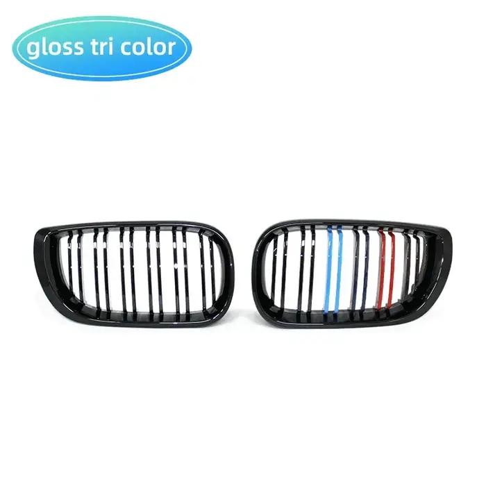 Grille de pare-chocs avant de voiture noire, calandre de capot, grille de course, BMW E46, Touring S