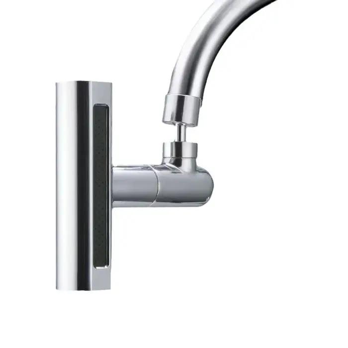 Robinet cuisine universel 3 modes cascade pivotant extension anti-éclaboussures multifonction évier moderne