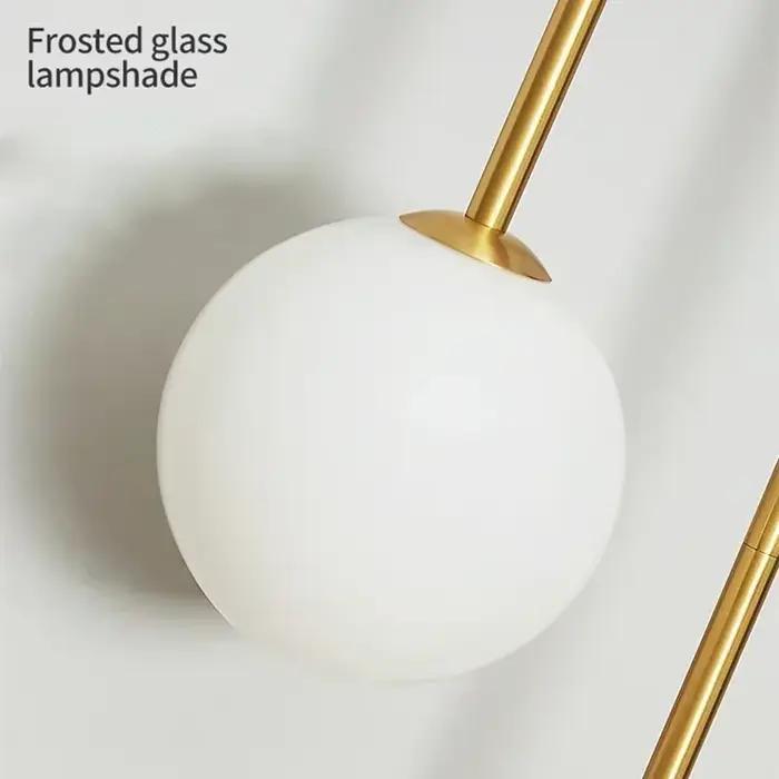 Moderne chambre chevet applique murale lampe boule de verre LED or décor à la maison salon couloir é