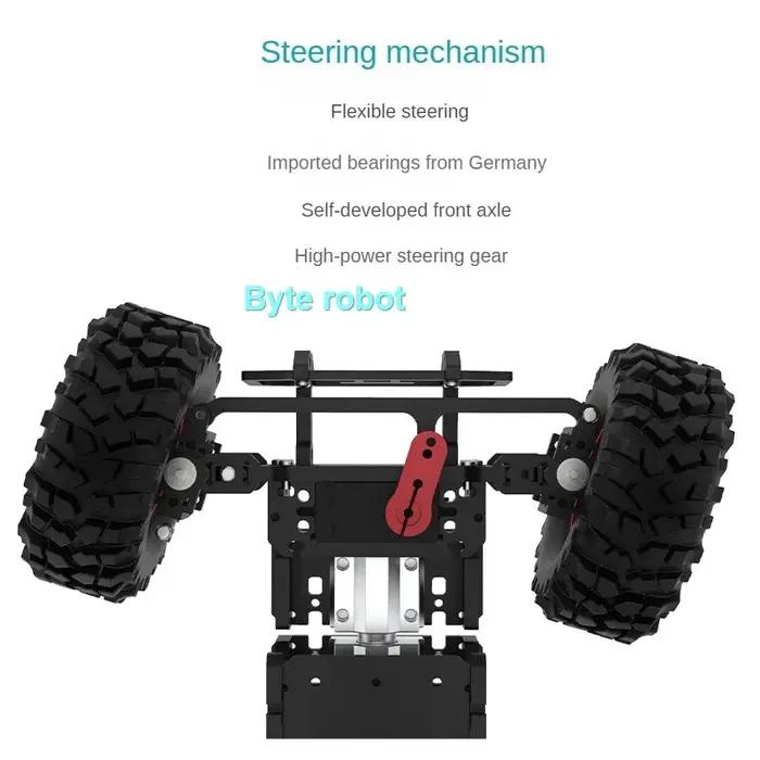 Châssis de voiture robot 4x4 Ackerman avec moteur encodeur