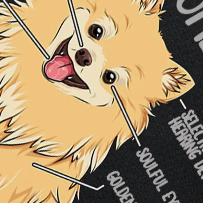 T-Shirt à Manches Courtes en Coton pour Homme, Streetwear Graphique, Style FN anian Dog Pom Anatomy, Cadeaux pour Amoureux des Chiens