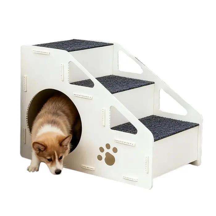 Rampes d'escalier sécurisées pour chiens, antidérapantes, pour chats, chaton en 4 étapes, maison pour lit haut, canapé, zone de jeu, petits, moyens et grands chats