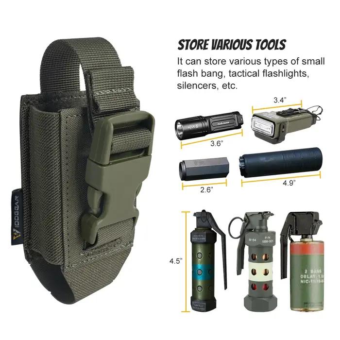 IDOGEAR Tactical Single Flashbang Pouch Tool Pouch Carrier Multi-Function MOLLE