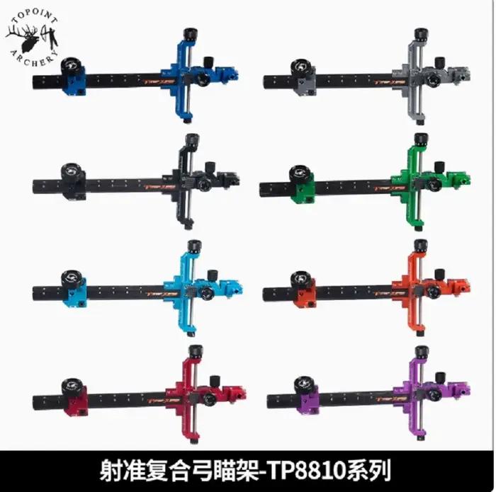 Ensemble de visée à arc composé pour tir à l'arc, TP8810 + 2X/4X/6X/8X TP8750, portée de vue, arc clair, accessoires de tir de chasse
