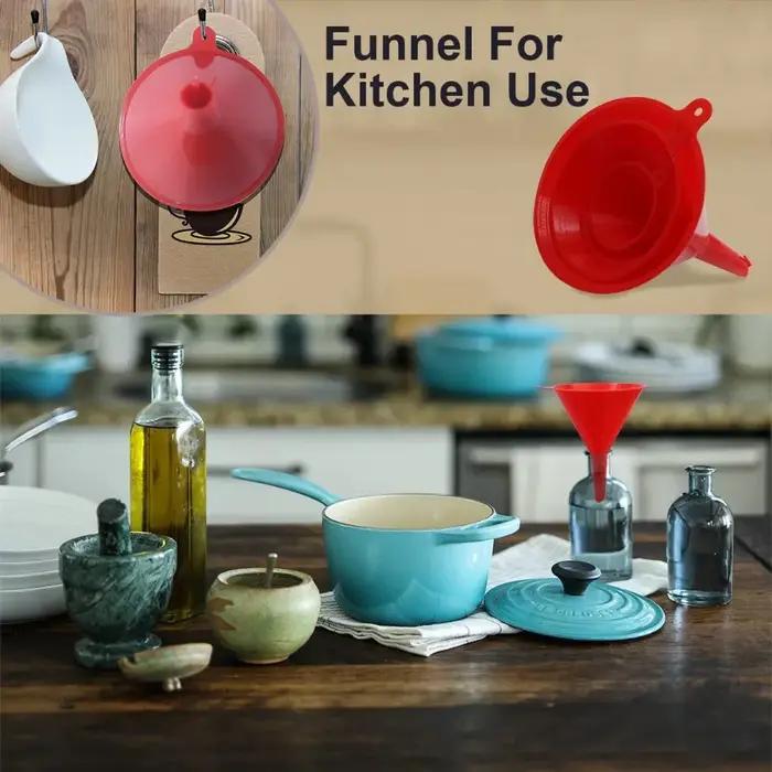 Ensemble d'entonnoirs en plastique sans BPA de 4 pièces pour la cuisine et l'automobile occasions spéciales