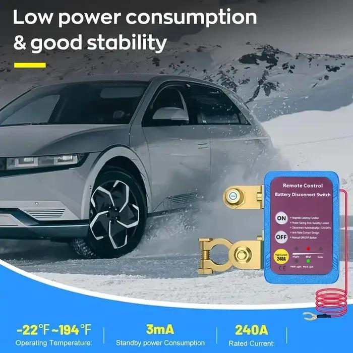 Interrupteur d'alimentation de déconnexion de batterie 12V 240A