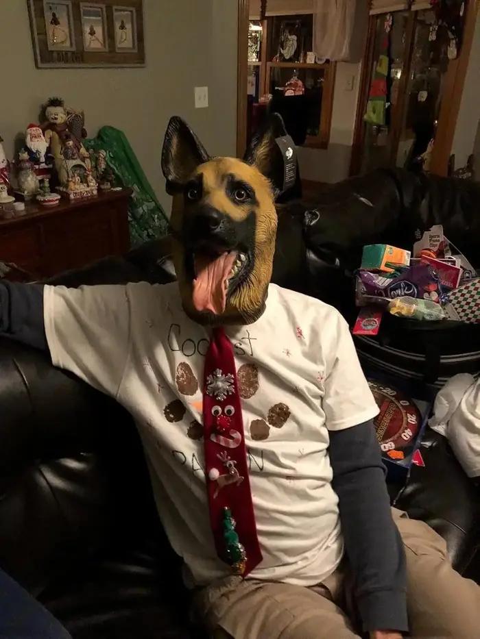 Masque de tête de chien, masque de Costume de chien de fête d'halloween, Costume de Cosplay pour adulte, masque de tête d'animal en Latex (canard allemand)