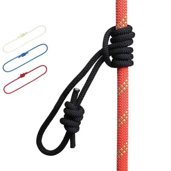 Corde Prusik d'extérieur de 6mm, accessoire de 120cm de long, corde d'escalade Durable en Polyester