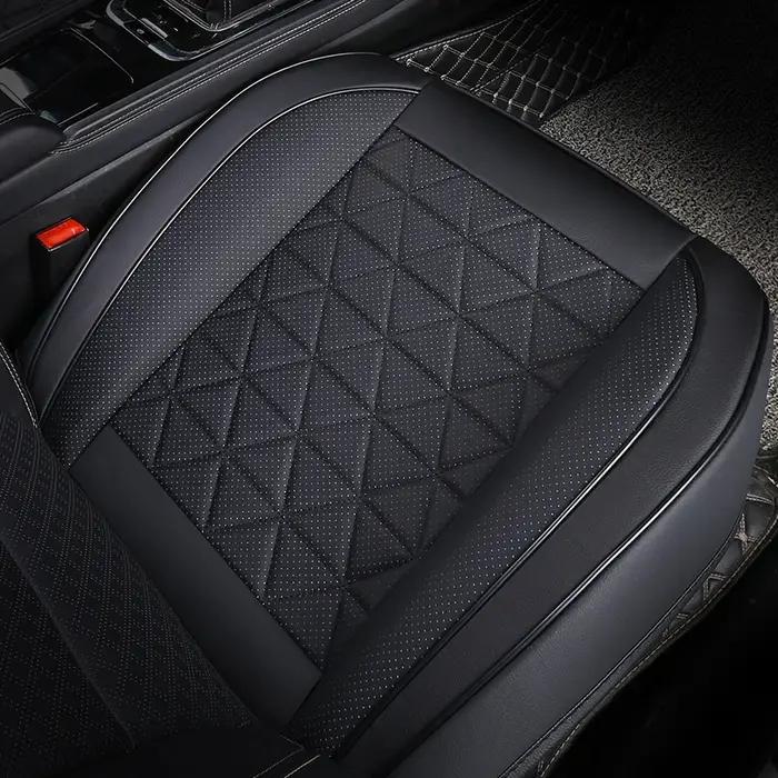 Housse de siège avant de voiture en cuir PU, coussin de siège de voiture, protection universelle de