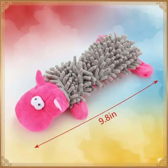 Jouet en peluche couineur hippopotame pour chiens jouets sonores et masticables interaction animaux de compagnie occasions spéciales