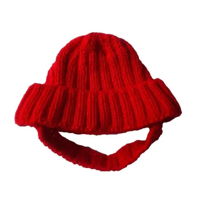Bonnet pour chien en tricot doux et confortable