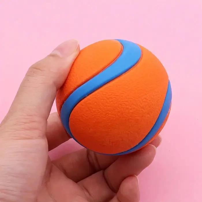Jouet interactif de balle gonflable en caoutchouc pour chien, pour l'entraînement et soulager l'ennui, jouet à mâcher pour nettoyer les dents, jouets pour animaux de compagnie pour tous les chiens