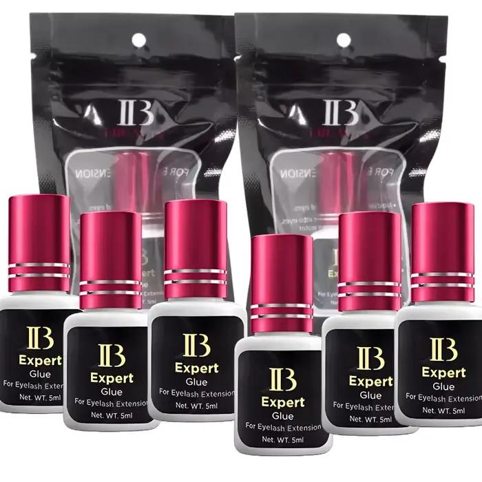 10/20 pièces corée IBeauty Expert colle à cils vin rouge bouchon Extension de cils adhésif 5ml sécha