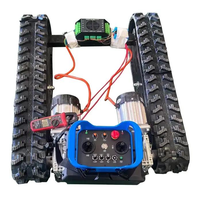 Pièces de véhicule de sauvetage sur piste en caoutchouc, châssis de piste en acier, châssis de piste