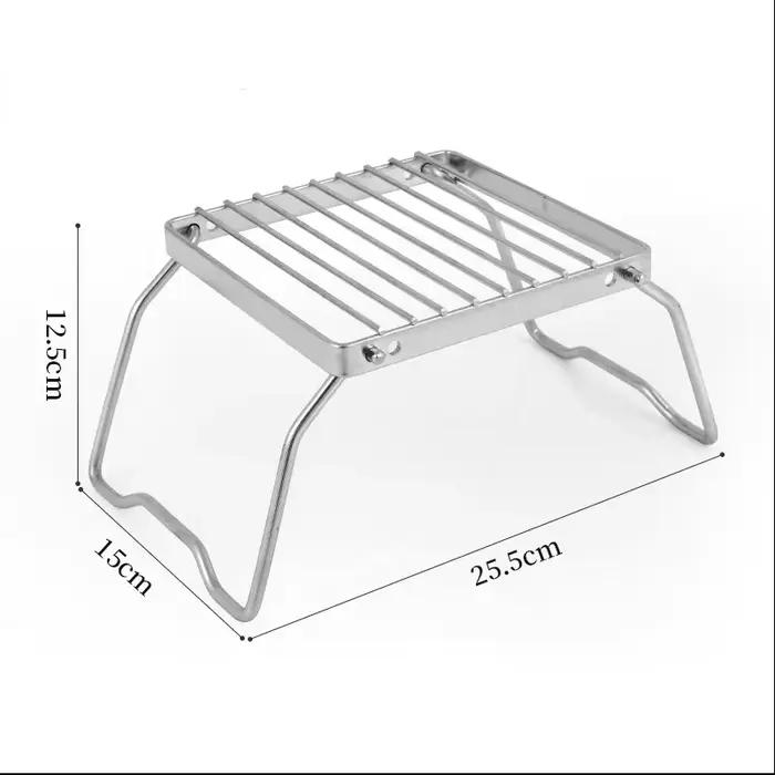 Mini support de tête de poêle pliable en acier inoxydable