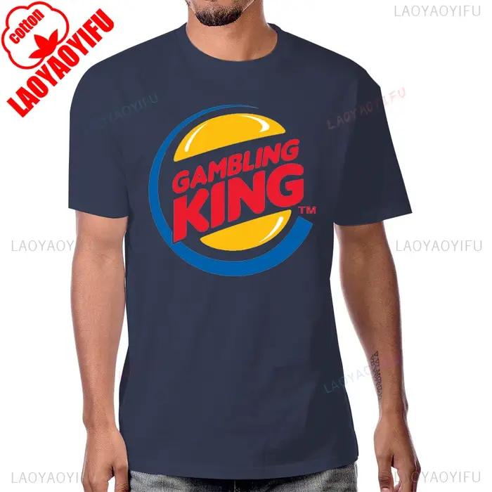 T-shirt Vegas Roulette Slot Poker en coton à manches courtes pour hommes, décontracté, style de jeu, occassions spéciales, soirée entre amis, événement de poker