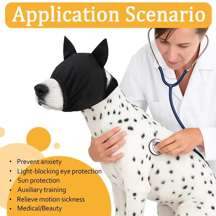 Masque oculaire apaisant pour chien, protège-tête pour animaux de compagnie, prévient les chocs, réduit le bruit, isolation acoustique