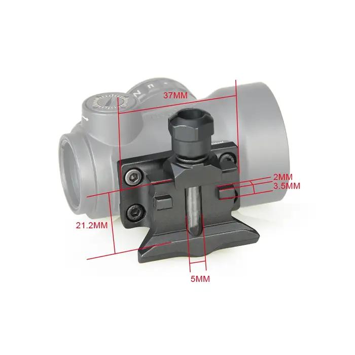 Accessoires de chasse PPT, portée à points rouges, montage élevé pour visée à points rouges pour la chasse GZ 240218