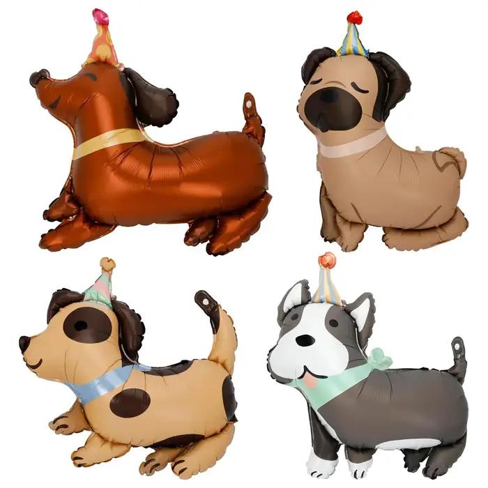 1 ensemble de décoration de ballons d'anniversaire sur le thème de chien