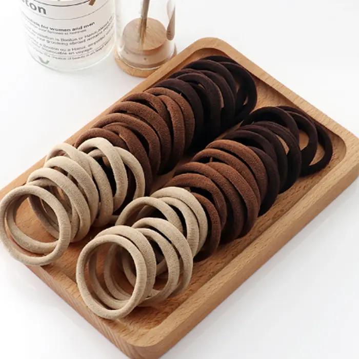 Bandes de cheveux élastiques pour filles polyester en quatre saisons couleurs blanche café noire style fashion occasions spéciales enfants