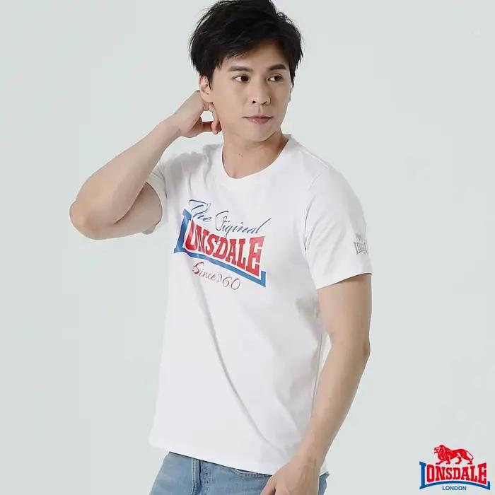 T-shirt col rond en coton LONSDALE British Lion