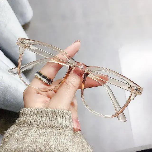Lunettes de myopie transparentes Anti-lumière bleue pour femmes et hommes