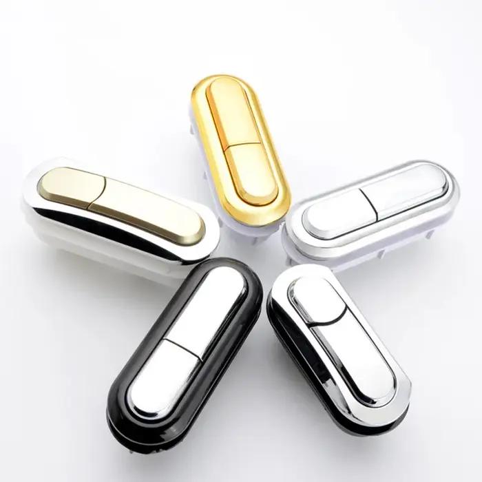 Bouton poussoir de toilettes à double chasse d'eau, 1 pièce, forme ovale, réservoir de chasse d'eau, Valve d'économie d'eau de décharge, accessoires de salle de bains