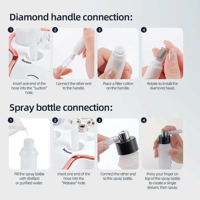 Machine professionnelle de Microdermabrasion en diamant, usage domestique, Peeling du visage, Machin