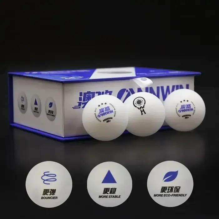 Balles de tennis de table originales 2024, balles officielles de l'ITTF, balles de ping-pong mixtes V40+, balles de compétition 3 étoiles