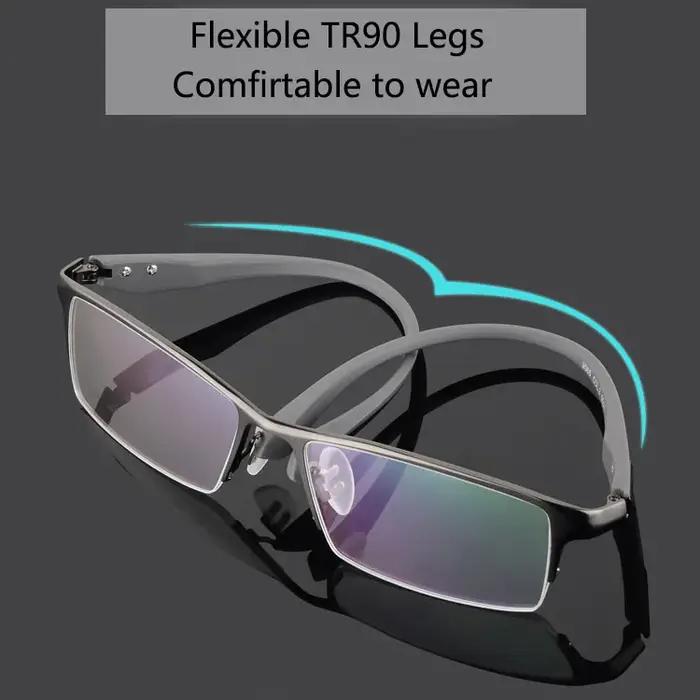 BCLEAR hommes alliage de titane lunettes cadre lunettes branches flexibles jambes IP galvanoplastie
