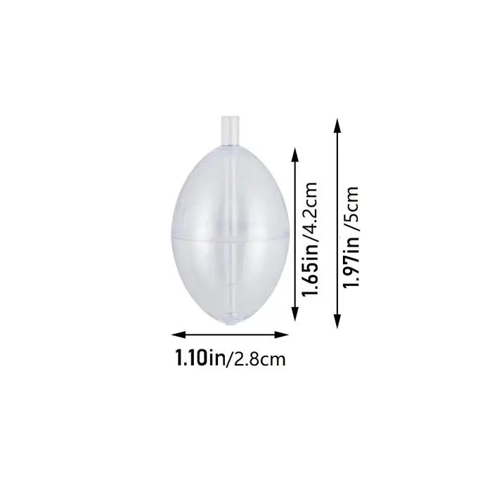 10 pièces flotteur de pêche bouée Bobber indicateur de frappe PVC plastique Surface transparente