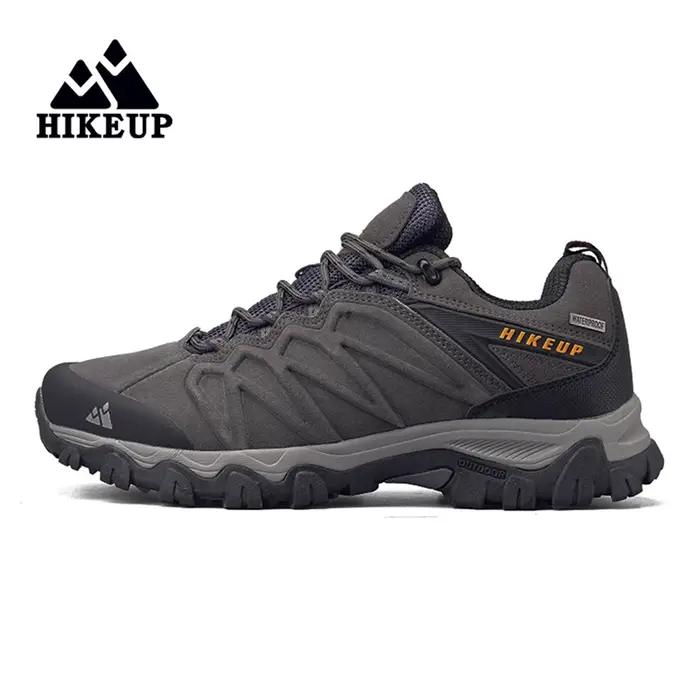 HIKEUP-Chaussures de Randonnée en Cuir Durables pour Homme, Baskets de dehors en Plein Air, de Trekk