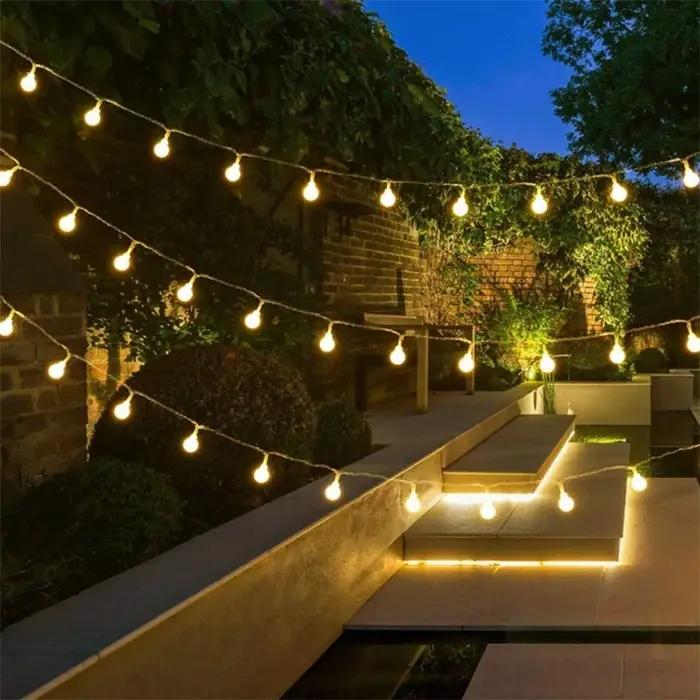 Guirlande lumineuse boule LED, 5M 10M 20M 30M 50M, ampoule de noël, guirlande lumineuse féerique, lu