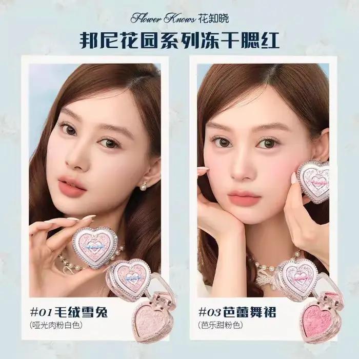 Collection Flower Knows Bunny Garden : Crème à lèvres, Blush, Cushion CC Cream, Fond de teint liquid