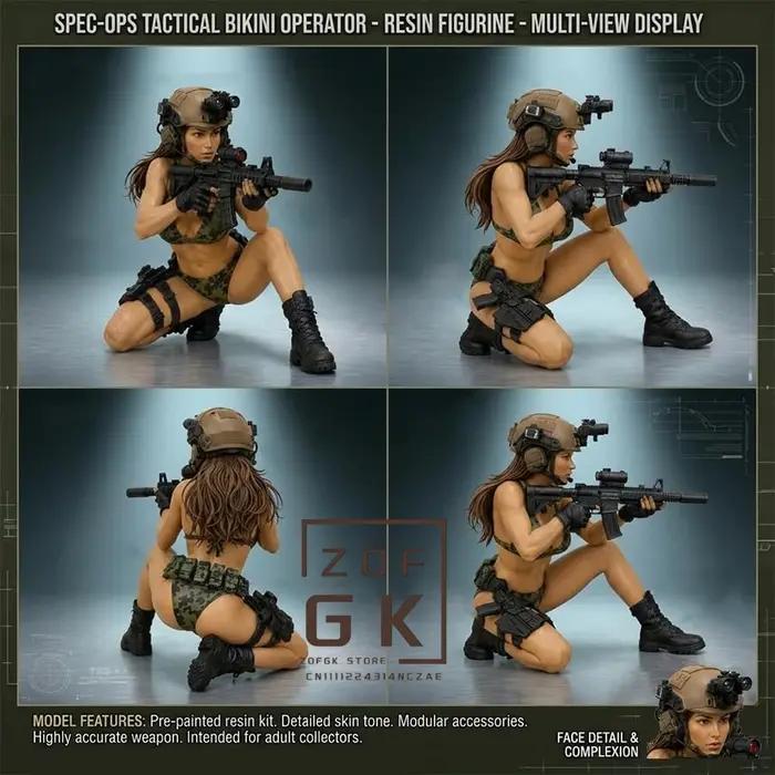 Statuette de collection de bureau Tactical Beauty