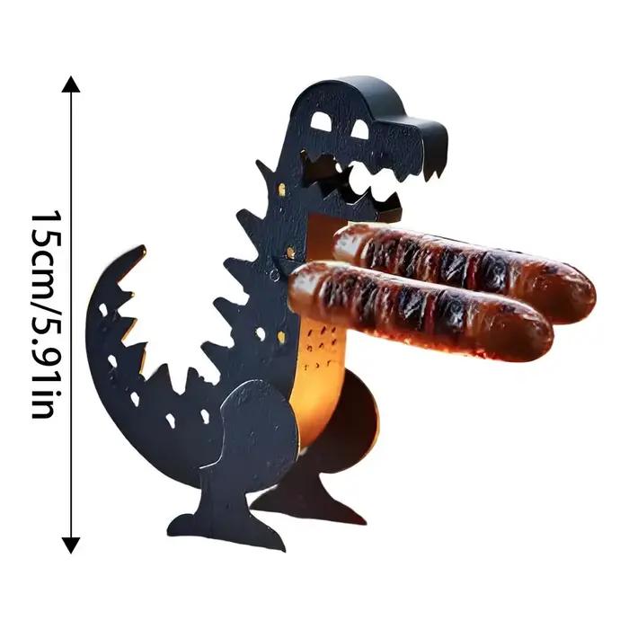Grill pour Hot-Dog drôle en forme de dinosaure, rouleau pour Hot-Dog, support pour Barbecue, Portabl
