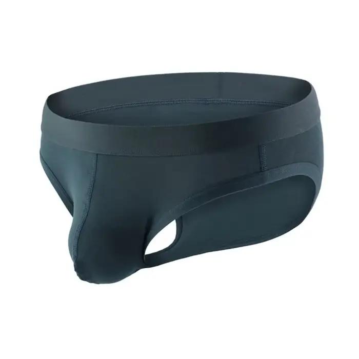 Sous-vetements sexy pour hommes slips en coton spandex taille basse pochette convexe design moderne pour homme occasions spéciales cadeau romantique