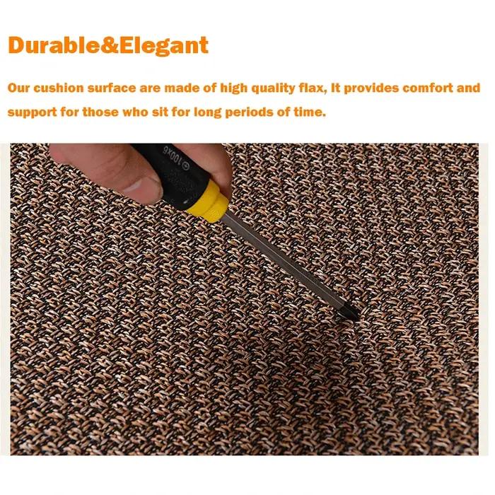 Housse de Protection pour siège de voiture en lin, coussin avant et arrière, tapis de Protection pou