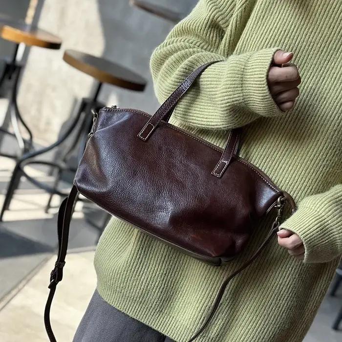 Sac à main pour femme Johnature, décontracté et polyvalent, en cuir véritable, nouveau modèle 2026,
