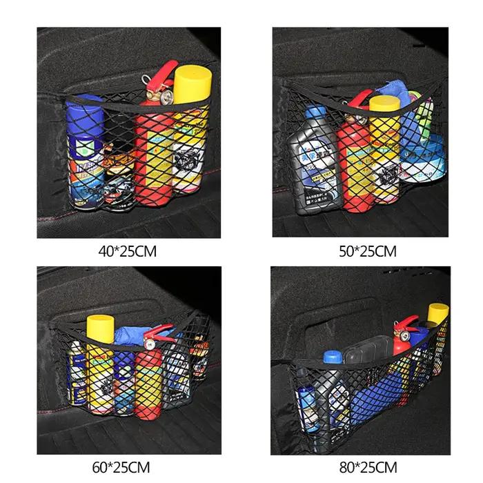 Sac de rangement pour coffre de voiture, filets en maille de Nylon, organisateur de coffre arrière d