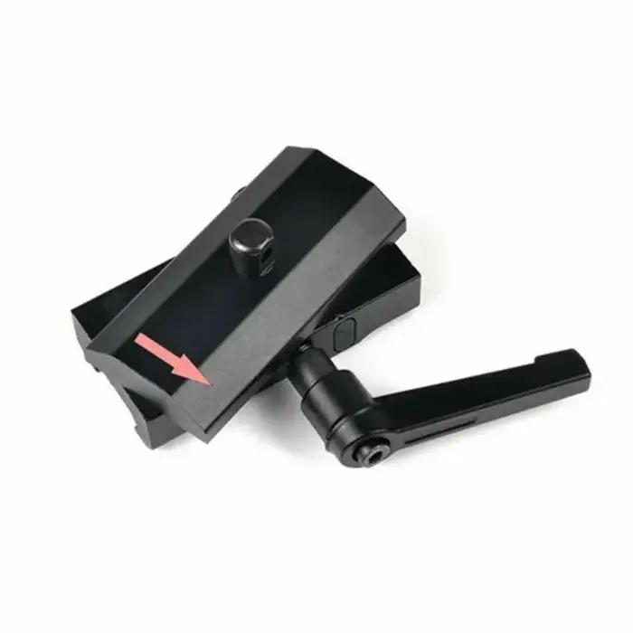 Adaptateur de bipied tactique rotatif QD Harris avec verrou pivotant pour rail Picatinny 20 mm – Accessoires de chasse