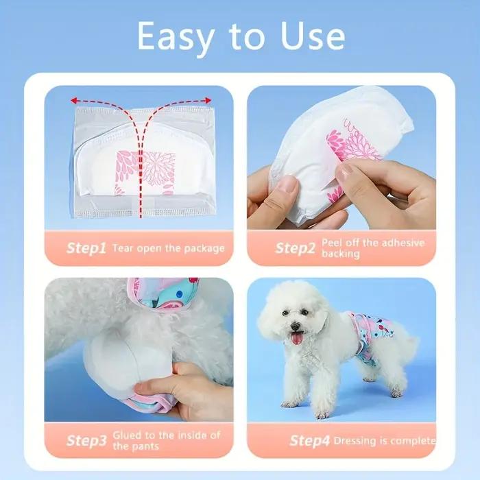 30 pièces/paquet couche-culotte pour chien pour femme